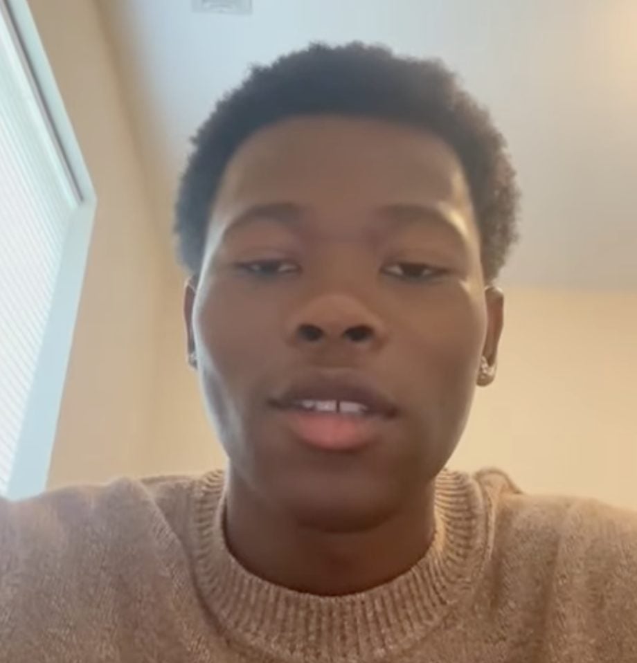 Young male athlete shares a positive video testimonial about his recruiting experience through AllRecruit's platform.